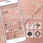 (FREE) Rose Gold Luxury Launcher Theme image 2