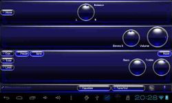 vidrio poweramp piel azul captura de pantalla apk 9