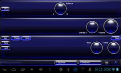 vidrio poweramp piel azul captura de pantalla apk 2