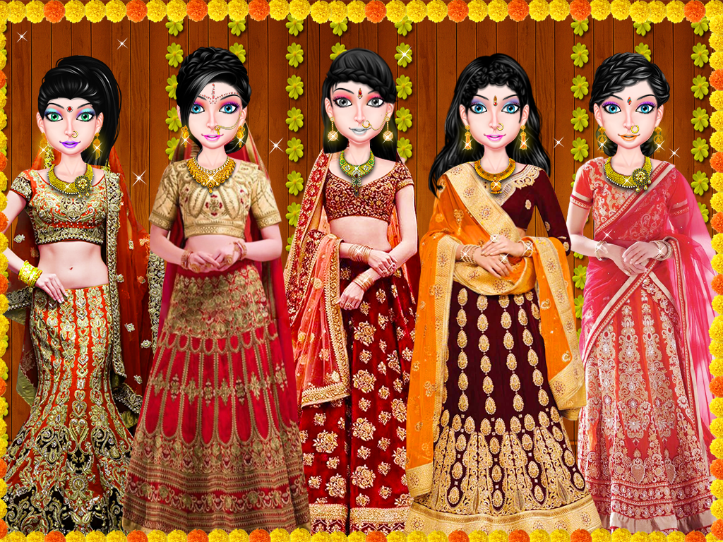 Traditional Royal Indian Wedding game, #facemask, #hairstyle  #arrangemariage, #bridalmakeup-game - YouTube