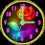 Neon Flowers Clock APK