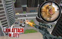 Löwenangriff in Stadt 3D Bild 10