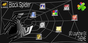 Black Spider Theme GO Launcher screenshot apk 