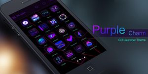 Imagine Purple Charm GO Launcher Theme 