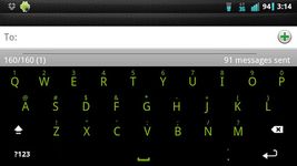 Captura de tela do apk Solid Green Keyboard Skin 1