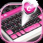 Elegant Keyboard - Black & Pink Heart Theme apk icono