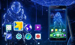 Gambar Futuristic Launcher Theme for Samsung S7: Hologram 1