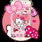 Ikon apk Pink Bowknot Princess Kitty Theme
