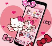 Gambar Pink Bowknot Princess Kitty Theme 2