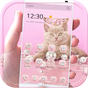 ธีมแมวสีชมพู rose gold APK