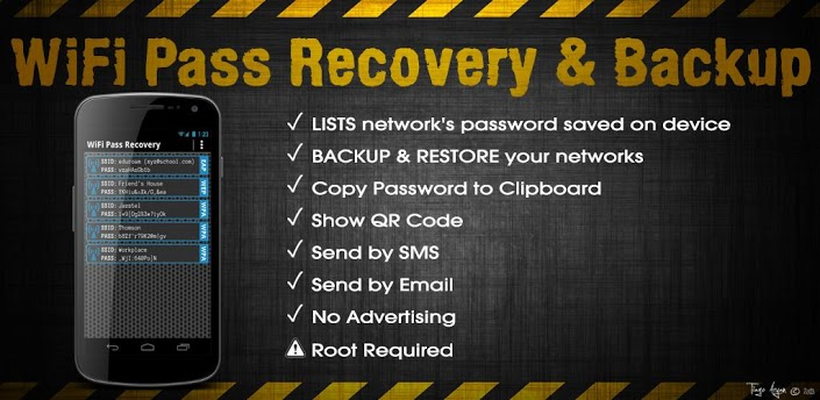 wifi pass recovery & backup