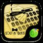 Ícone do apk Gold ＆ Black Keyboard Theme