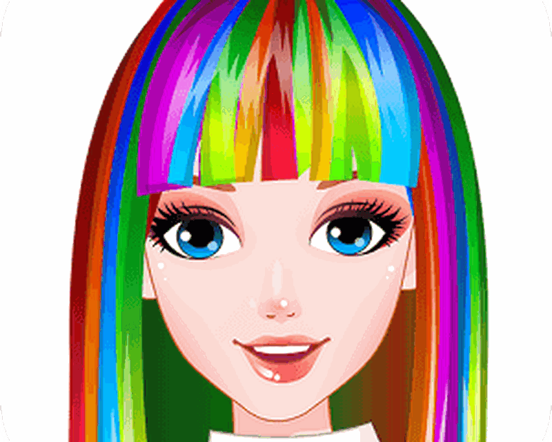 Rainbow Hair Style Hairdresser Android Free Download Rainbow