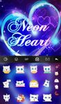 Imagem 3 do Tema de teclado gratuito Neon Heart