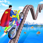 Icône apk Super-héros Jeux de Vélo Cascade