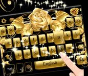 Gold rose Keyboard Theme image 