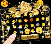 Gold rose Keyboard Theme image 1