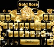 Gold rose Keyboard Theme image 2