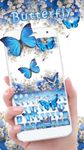 블루 나비 키보드 테마 양풍 꽃 blue butterfly 이미지 