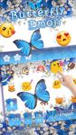 블루 나비 키보드 테마 양풍 꽃 blue butterfly 이미지 2