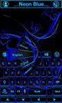 Imagem 1 do Neon Blue GO Keyboard Theme
