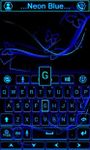 Neon Blue GO Keyboard Theme image 2