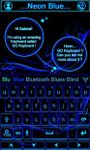 Neon Blue GO Keyboard Theme imgesi 3