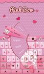 Pink Bow GO Keyboard Theme afbeelding 1