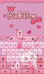 Pink Bow GO Keyboard Theme image 2
