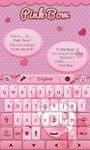 Pink Bow GO Keyboard Theme image 4