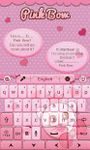 Imagine Pink Bow GO Keyboard Theme 4