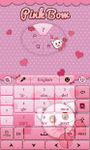 Pink Bow GO Keyboard Theme image 6