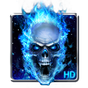 Blue Fire Skull Live Wallpaper apk icon