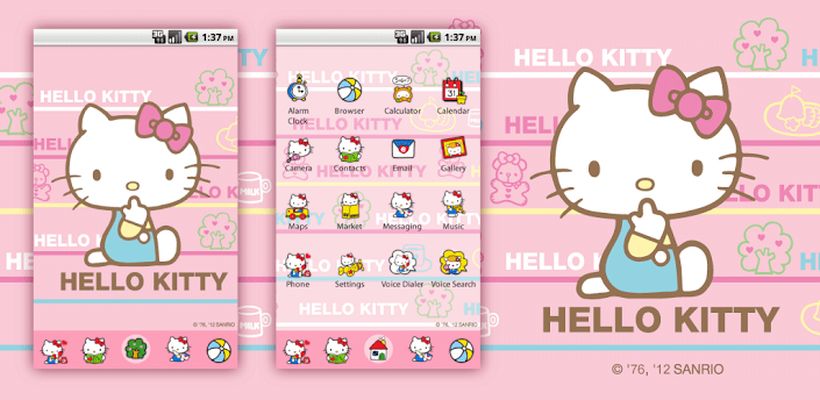 Hello Kitty Mild Sweet Theme Android Free Download Hello