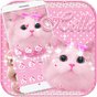 Cute Kitty theme Pink Bow Kitty apk icon