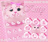 Gambar pink kucing tema kitty 1