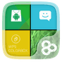 Color Box Live Theme (Green) apk icono