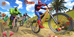 Superhero BMX Bicycle racing hill climb offroad imgesi 5