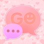 GO SMS Pro Pink Hearts Theme apk icon