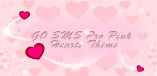 GO SMS Pro Pink Hearts Theme image 