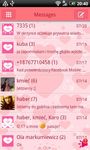 GO SMS Pro Pink Hearts Theme image 1