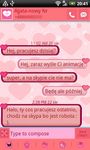 GO SMS Pro Pink Hearts Theme image 4