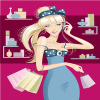 Shopping Barbie Dress Up Game