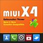 Ícone do apk MIUI X4 Go/Apex/ADW Theme FREE