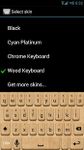 Tangkapan layar apk Wood Keyboard Skin 