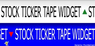 Imagem  do Stock Ticker Tape Widget