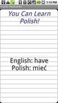 English to Polish Flashcards screenshot APK 1