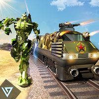 Futuristic Train - Army Robot Transform Shooter apk icon