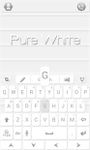 Pure White GO Keyboard Theme image 1