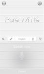 Pure White GO Keyboard Theme Bild 5